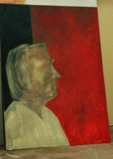 Portree, õli papil 60x50cm, 2001